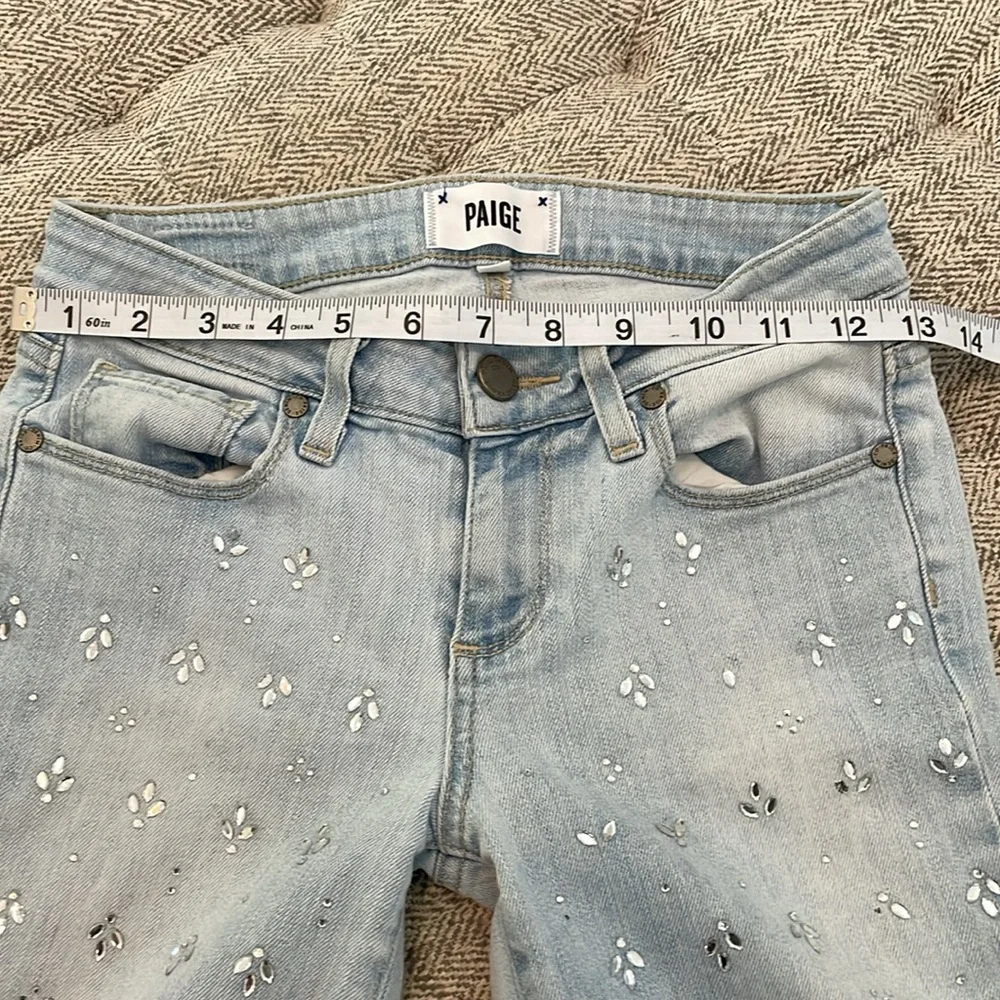 Paige Naomi embellished jeans Verdugo Ultra Sunny size 25